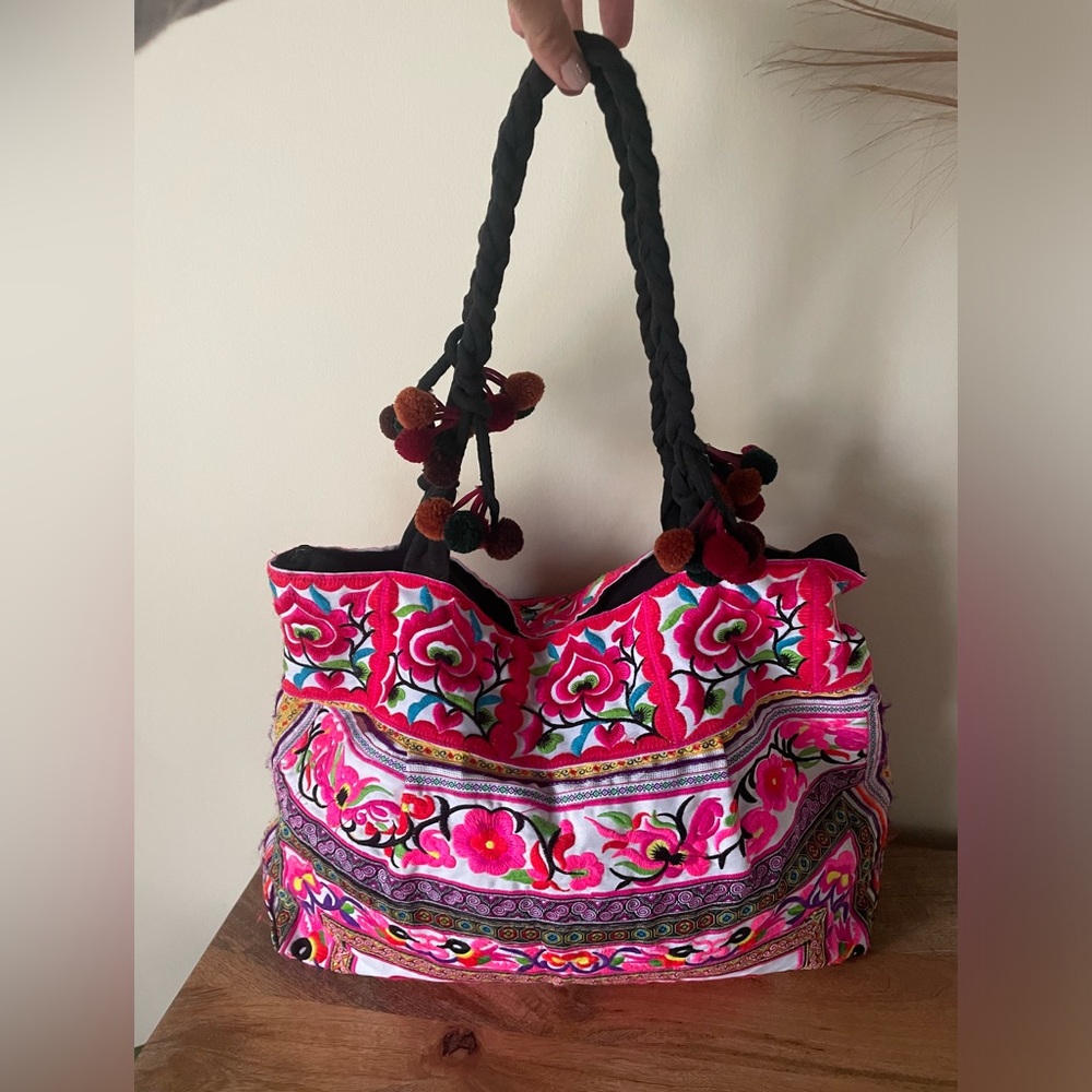 Thai Embroidered Tote Bag